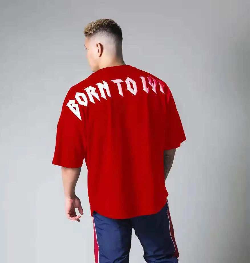 Men's Fitness Loose Top Elastic Short Sleeve - Bellarte Enchanté Men's Fitness Loose Top Elastic Short Sleeve